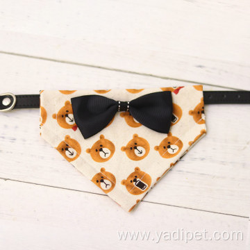 Bear Triangle Scarf Dog Cat Collar